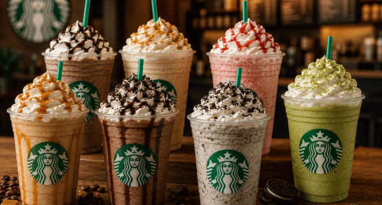 Starbucks Frappe Menu